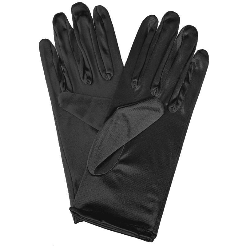 Bridal Wedding Gloves Short Satin Dress Cheongsam Gloves