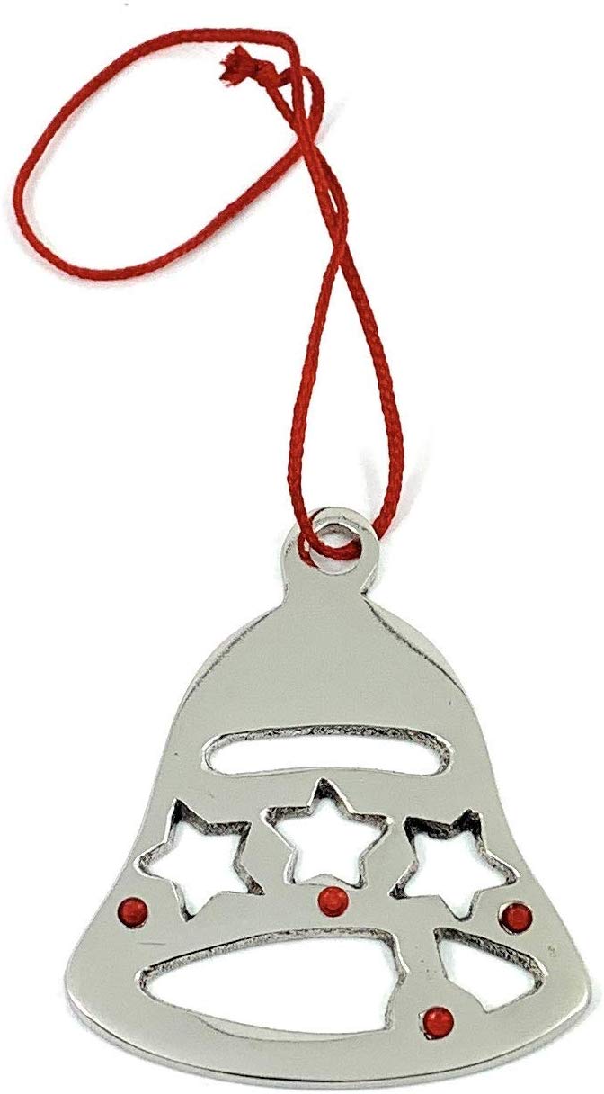 Vibhsa Handmade Christmas Ornaments Set of 8 with Red Ruby