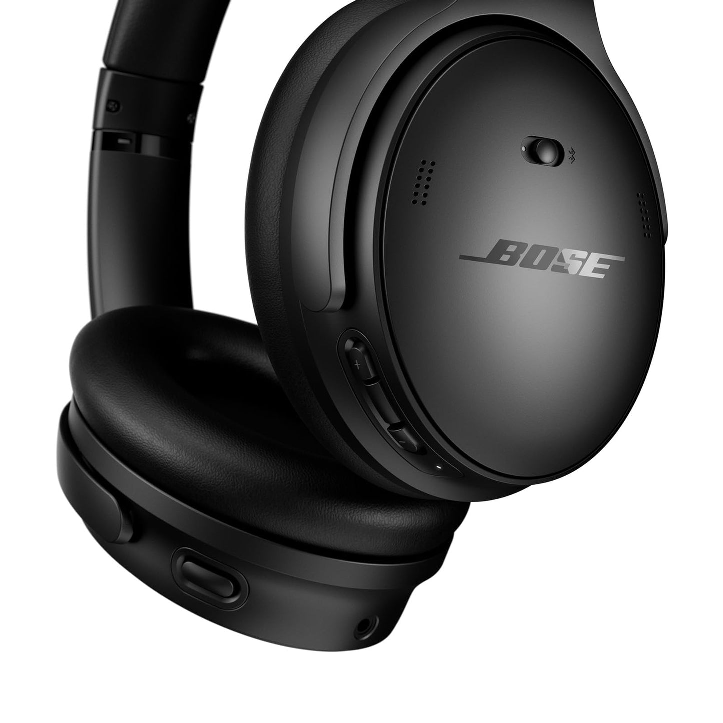 Bose QuietComfort Headphones - Wireless Bluetooth Headphones, Active Over Ear Noise Cancelling and Mic, USB-C Charging, Deep Bass, Up to 24 Hours of Playtime, Black