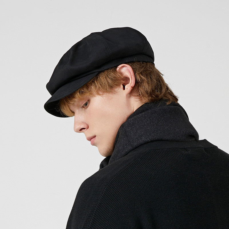All-matching Newsboy Cap Painter Cap British Retro Hat Octagonal Cap