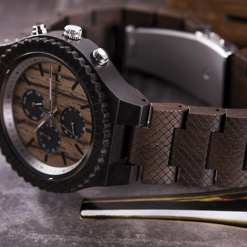 Unisex Sporty Wooden Watch