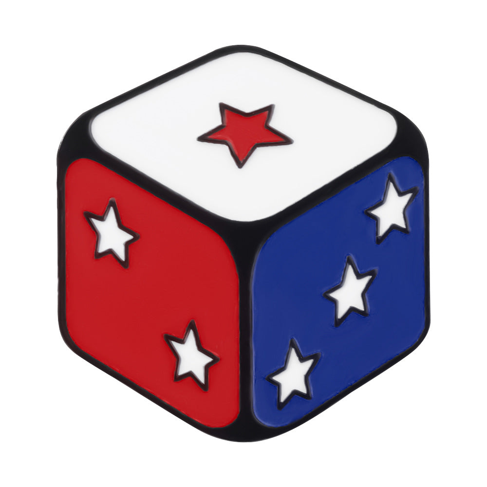 Independence Day-themed Metal Brooch Badge