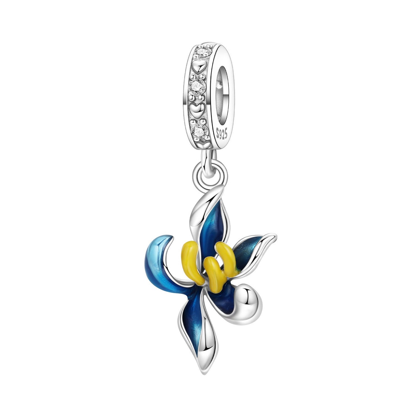 Lily Of The Valley Iris And Spinning Flower DIY Bracelet Pendant Accessories
