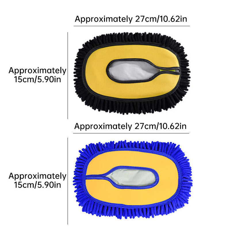 27cm Chenille Mop Head Refill - Removable Reusable for Car & Floor Cleaning, Heavy Duty Mop Accessories