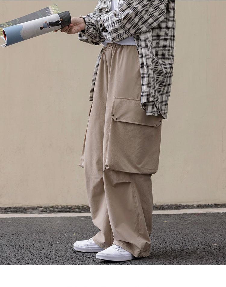 Vintage Drawstring Leggings with Pockets