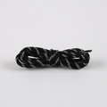 Twill elastic shoelaces-black-Spandex + low-stretch silk-1 piece