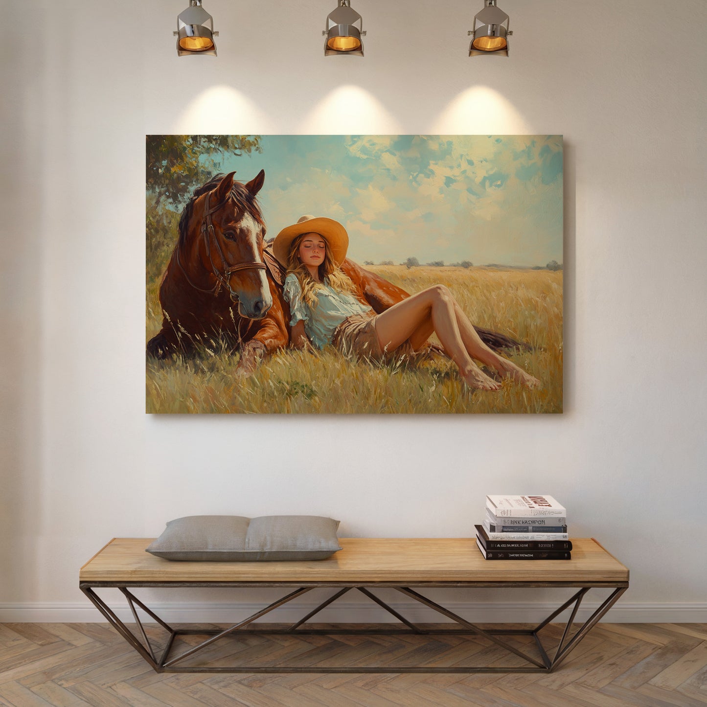 Cowgirl-Tagtraum im Sommergras