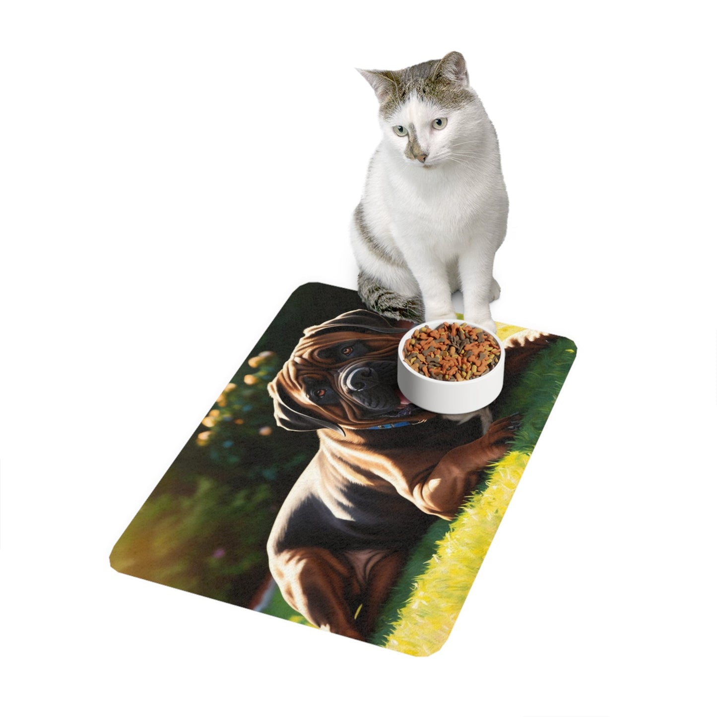 Tapis antidérapant pour animaux de compagnie – Tapis d'alimentation étanche pour chiens