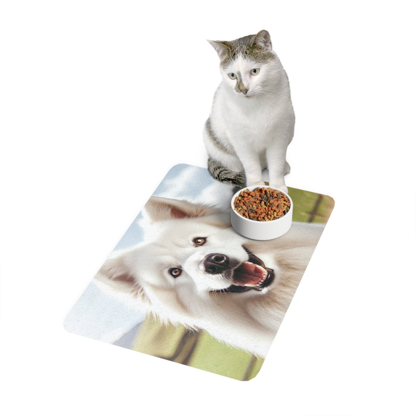 Tapis d'alimentation antidérapant pour animaux de compagnie – Tapis étanche pour chiens