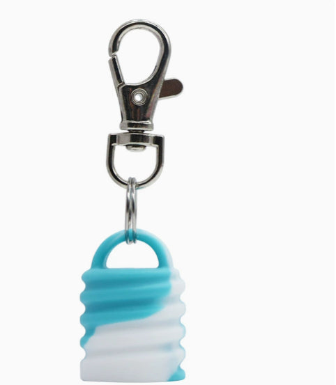 Silicone Universal Lip Gloss Keychain Silicone Cap Lipstick Cover
