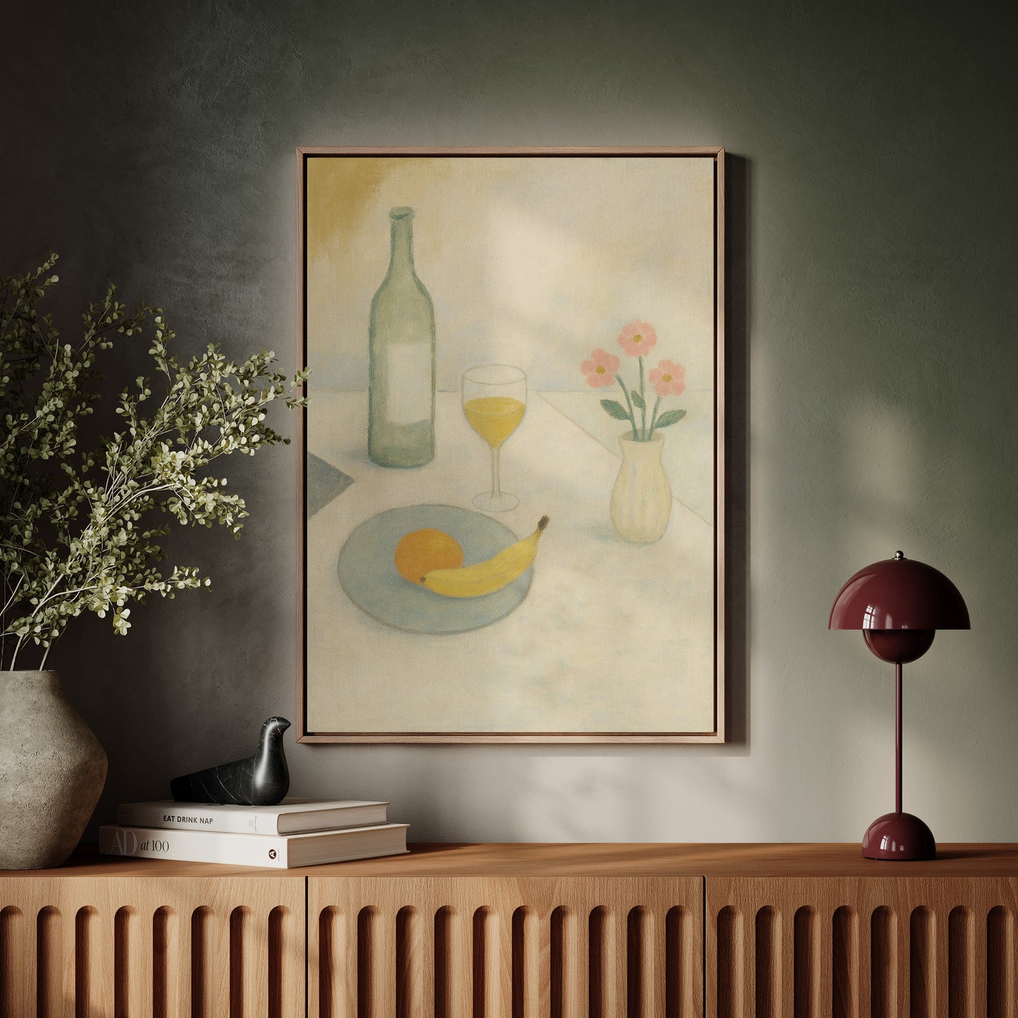 Banana and Wine in Morning Light