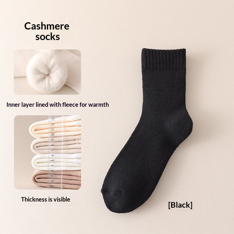Fleece-lined Thick Sleep Maternity Socks Wool Socks