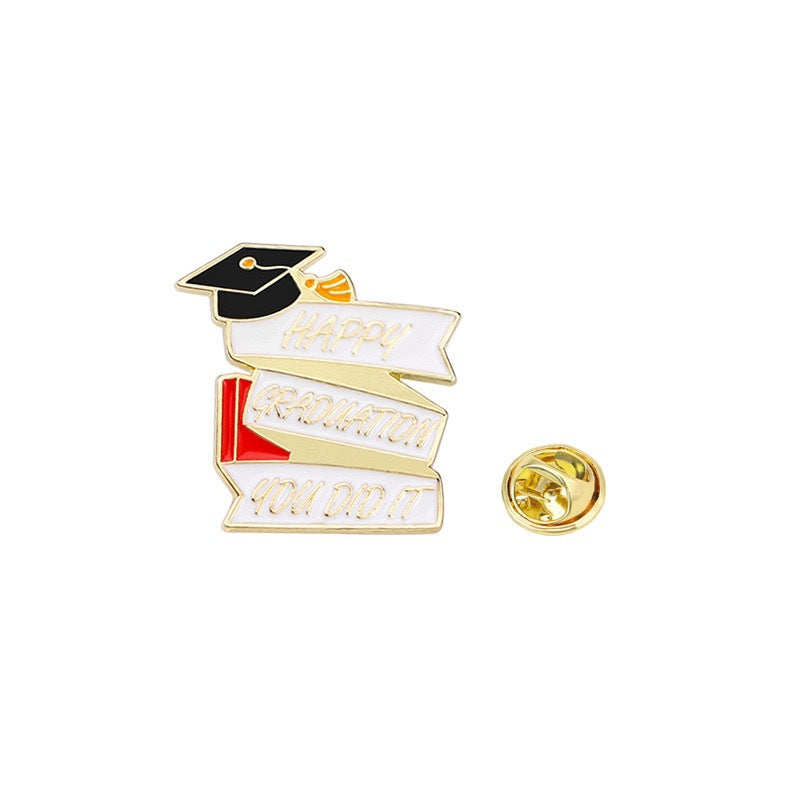 New Graduation Season Bachelors Cap Series Brooch Set
