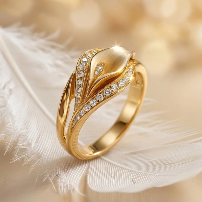 Zircon Flower Ring - Fashionable And Popular Finger