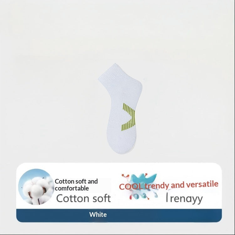 Combed Cotton Antibacterial Mens Mid-Calf Socks For Spring Autumn And Winter