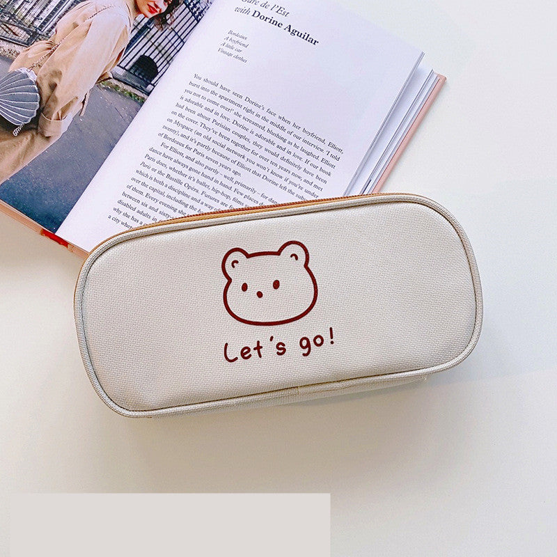 Literature And Art Oxford Cloth Student Pencil Bag Stationery Box