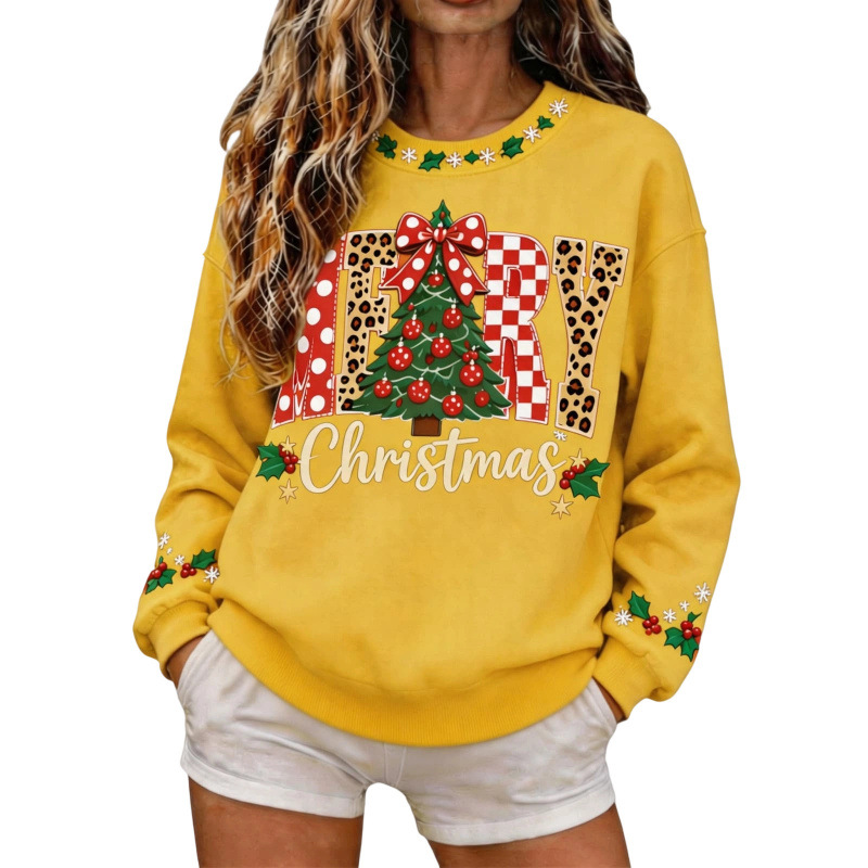Women's Loose-Fit Round-Neck Printed Short-Sleeve Top