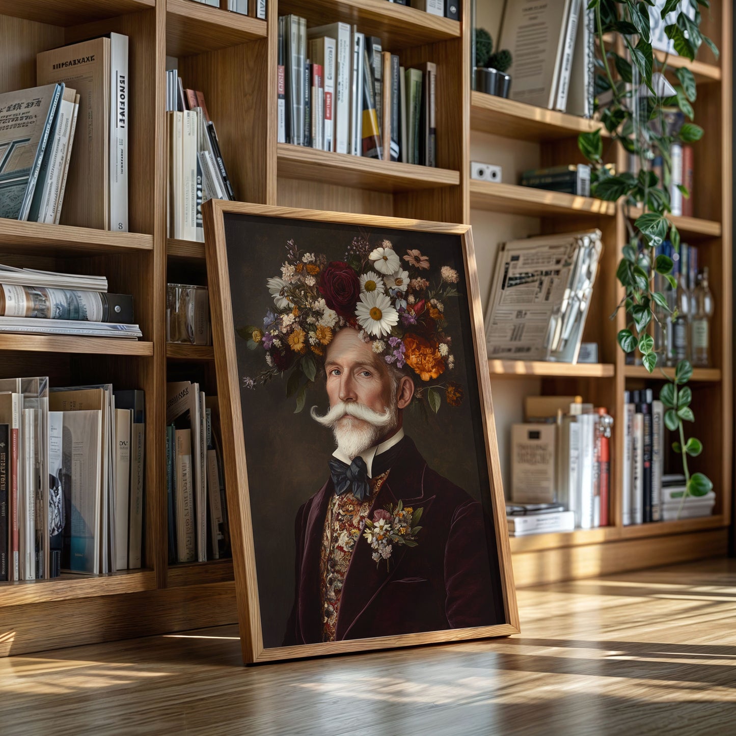 Velvet Gentleman in Wildflower Crown