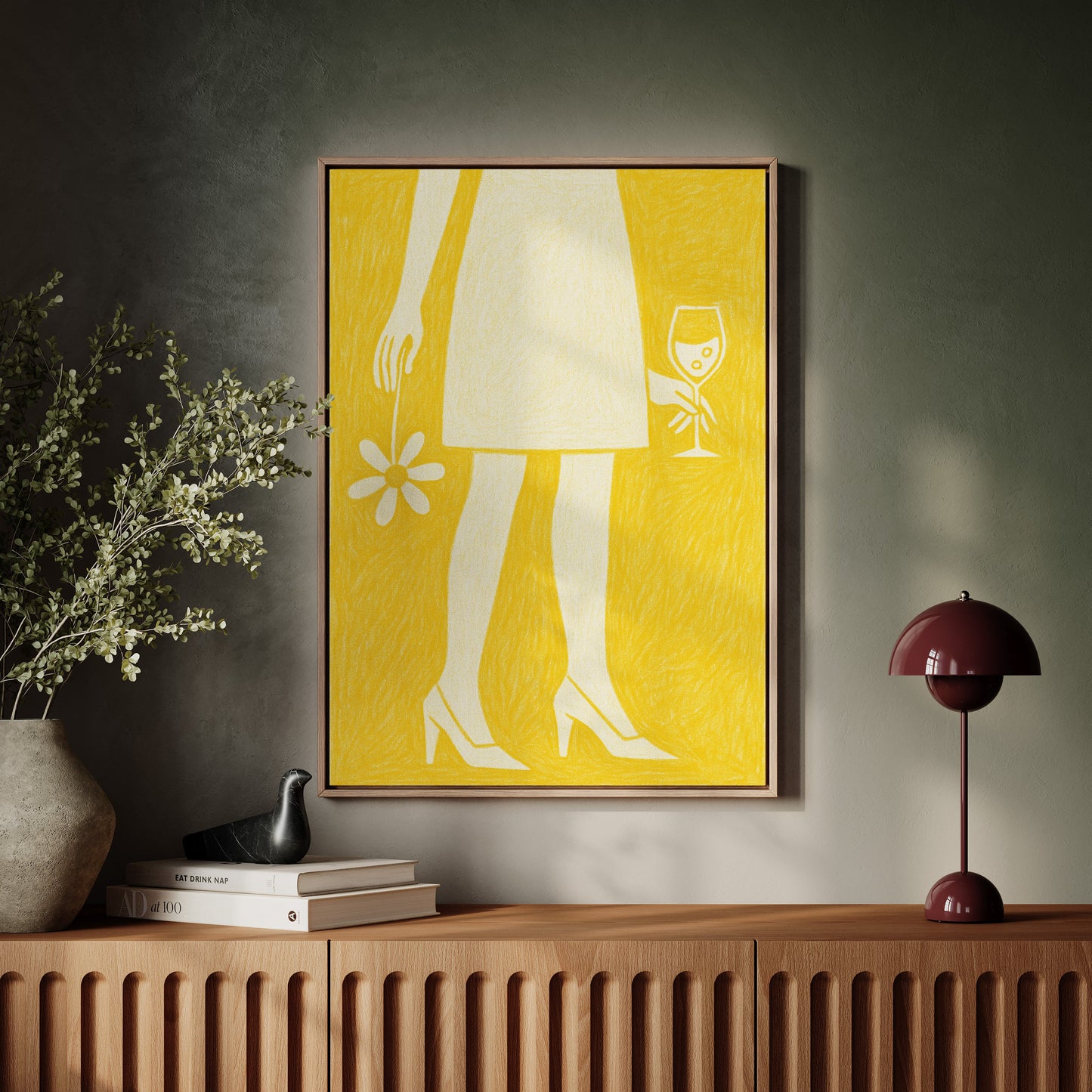 Daisy and Bubbles in Yellow
