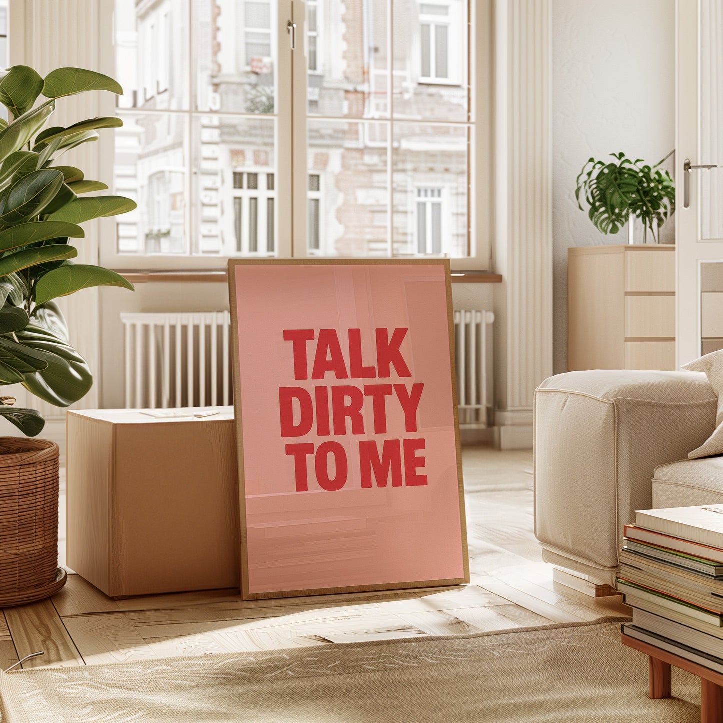 Parle-moi sale Impression Rose Vif