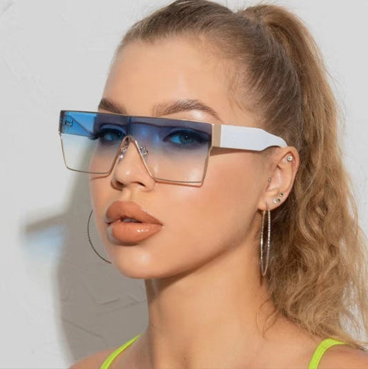 Square Metal Frame Sunglasses – Hip-Hop European Fashion