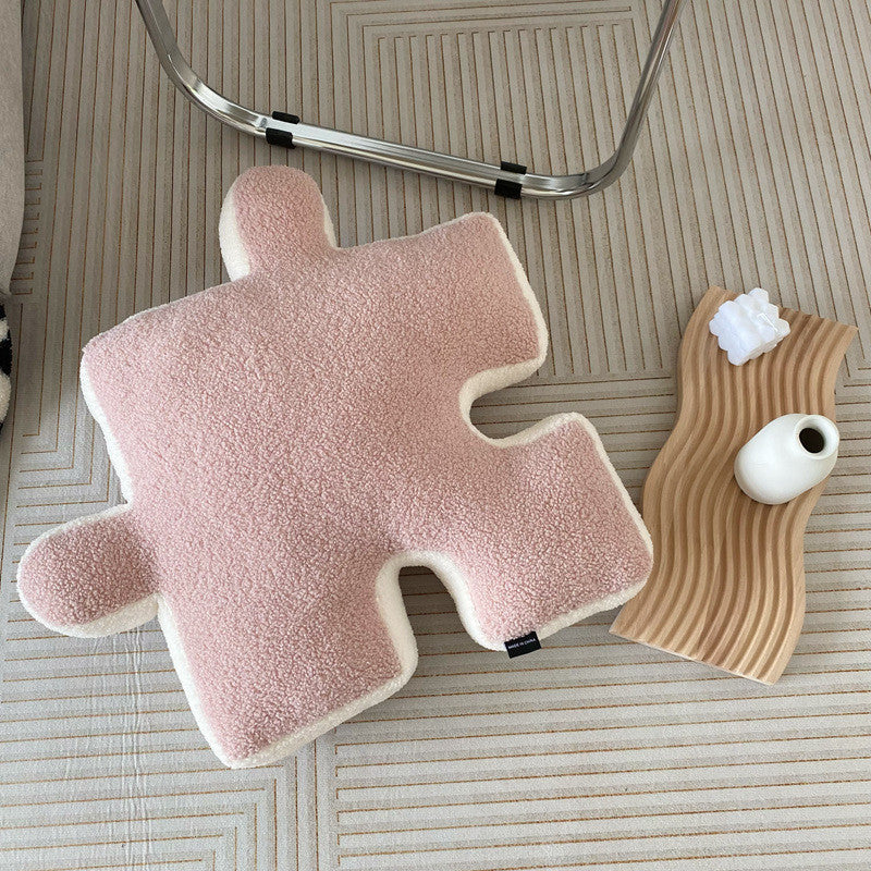 Creative Puzzle Shaped Throw Pillow