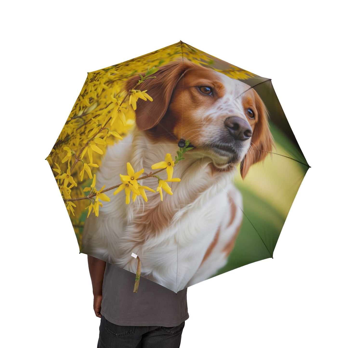 48" Semi-Automatic Umbrella – Windproof Large Travel Rain Umbrella