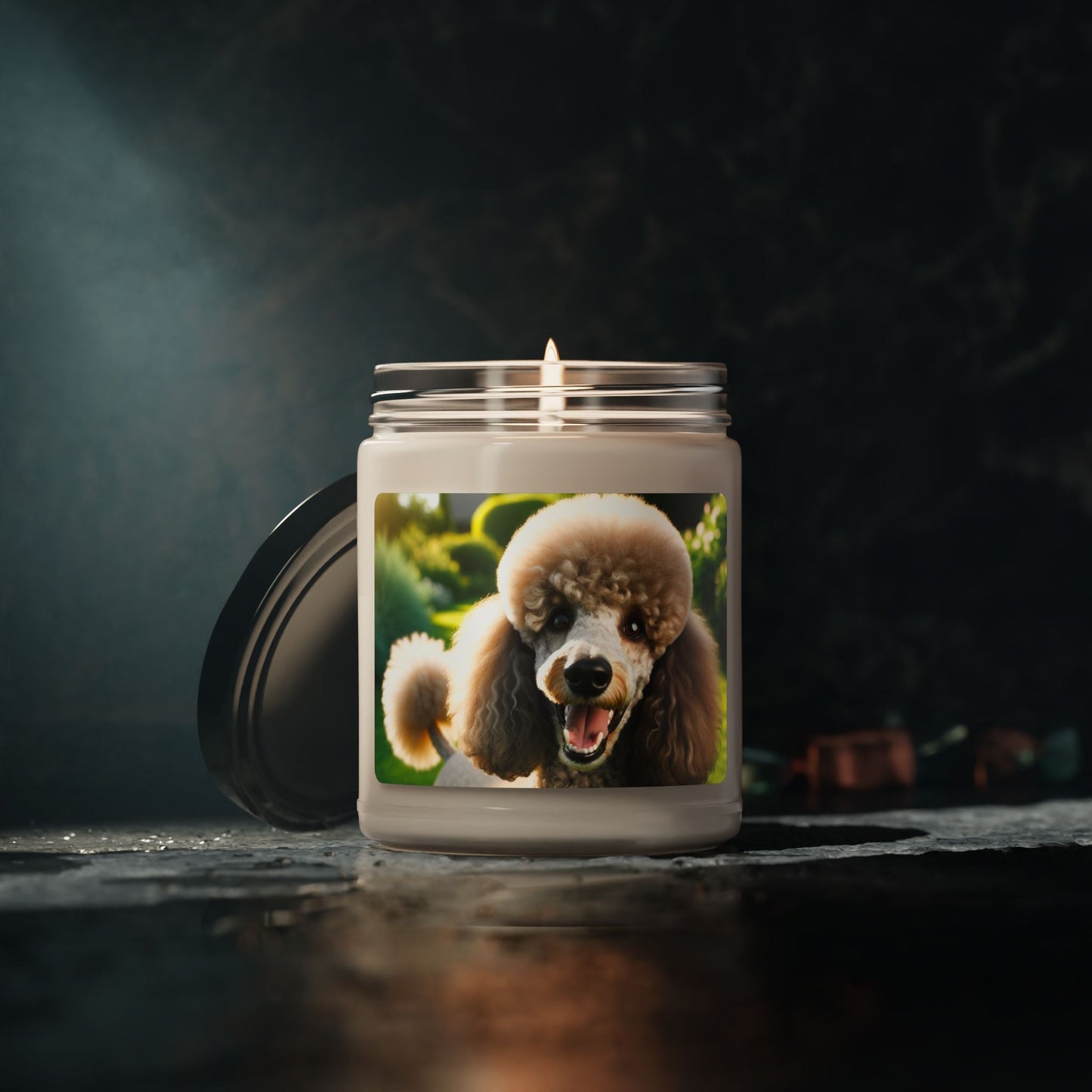 Bougie parfumée en cire de soja avec pot en verre