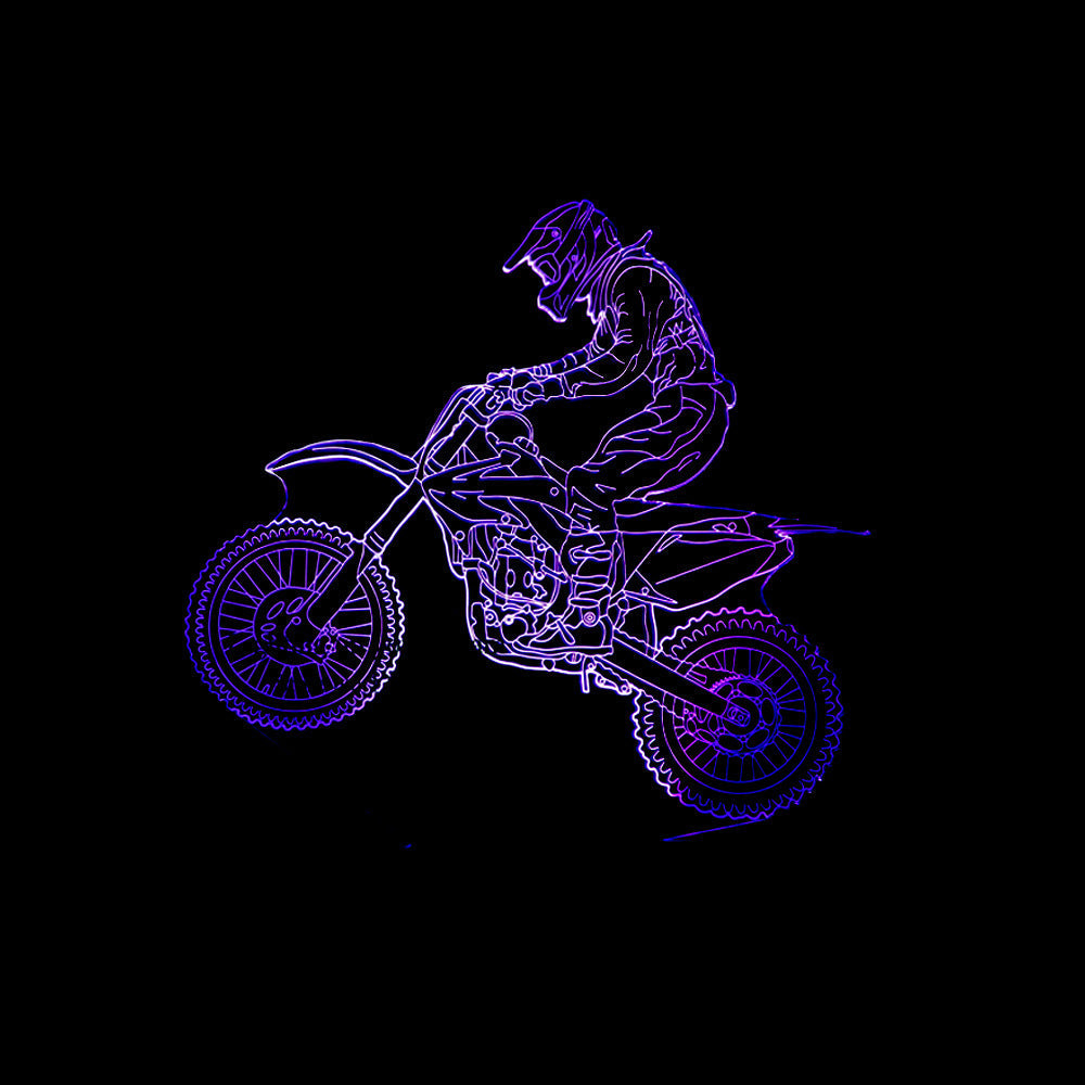 New Style 3D Motorcycle LED Lamp with Touch Remote
