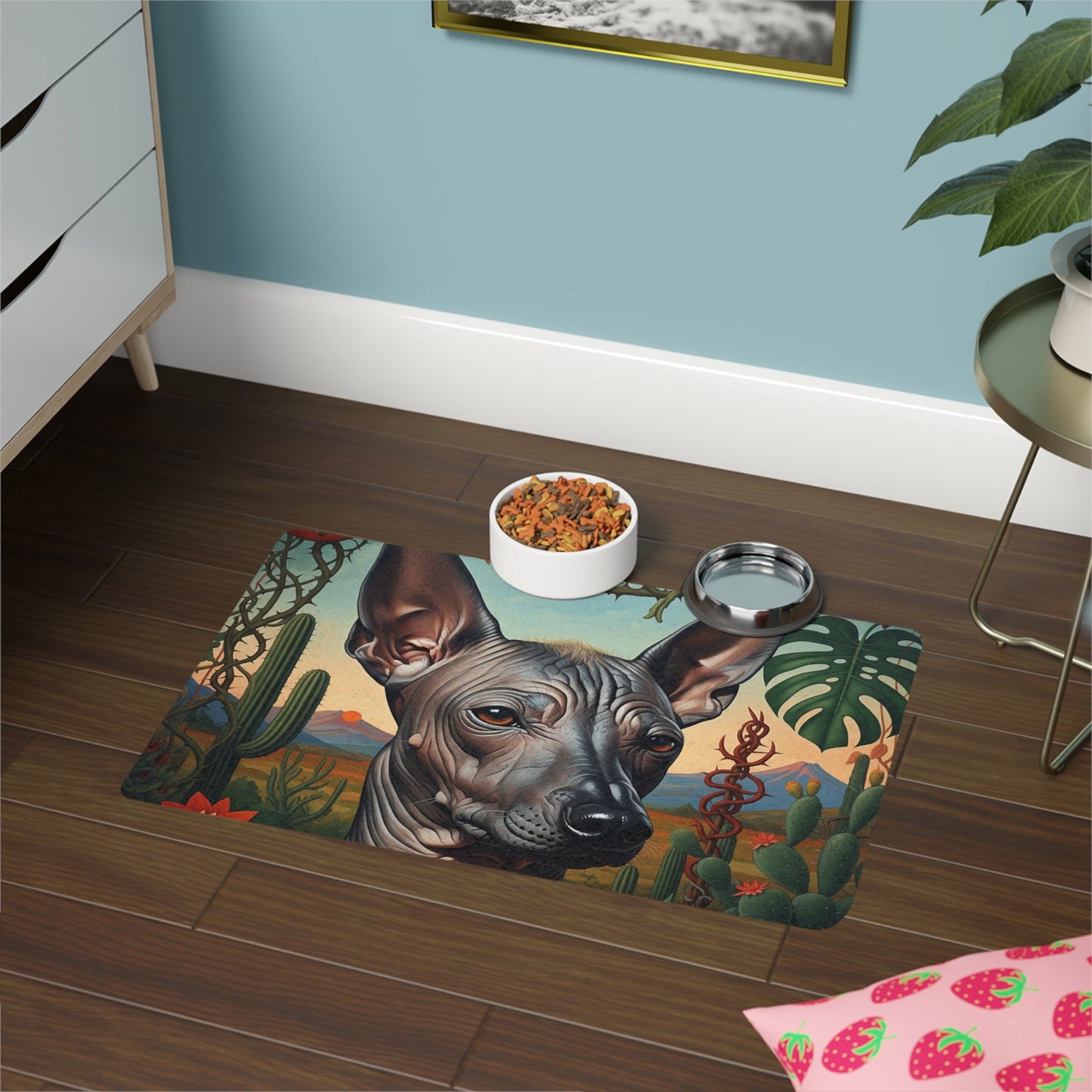 Tapis antidérapant pour animaux de compagnie – Tapis d'alimentation étanche pour chiens