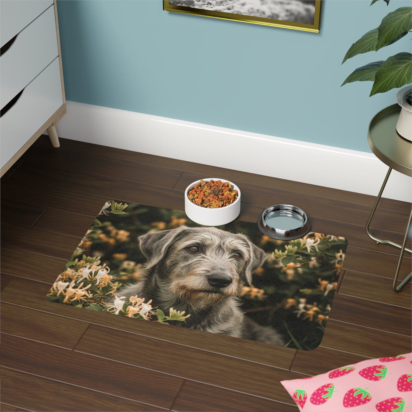 Tapis antidérapant pour animaux de compagnie – Tapis d'alimentation étanche pour chiens