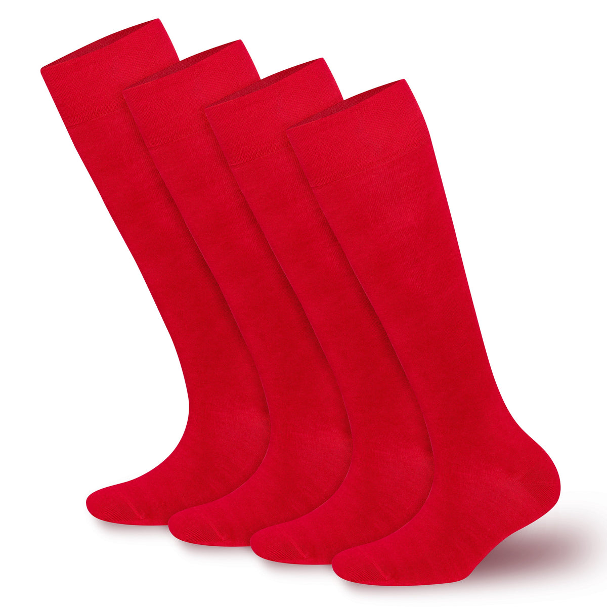 Lot de 4 paires de chaussettes hautes en bambou pour femme