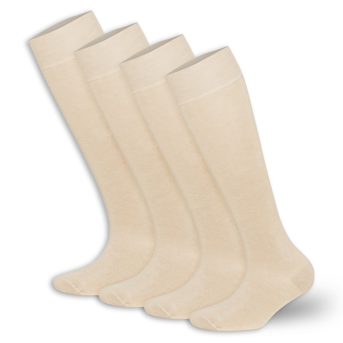 Lot de 4 paires de chaussettes hautes en bambou pour femme