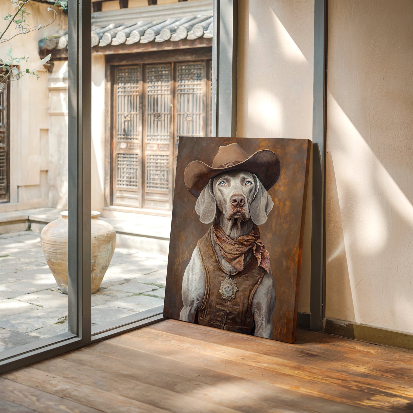 Weimaraner shérif adjoint du désert