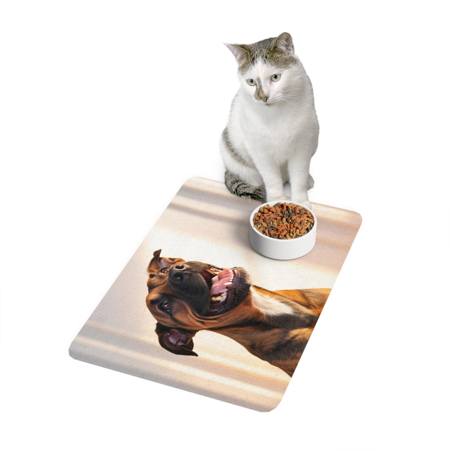 Tapis antidérapant pour animaux de compagnie – Tapis d'alimentation étanche pour chiens