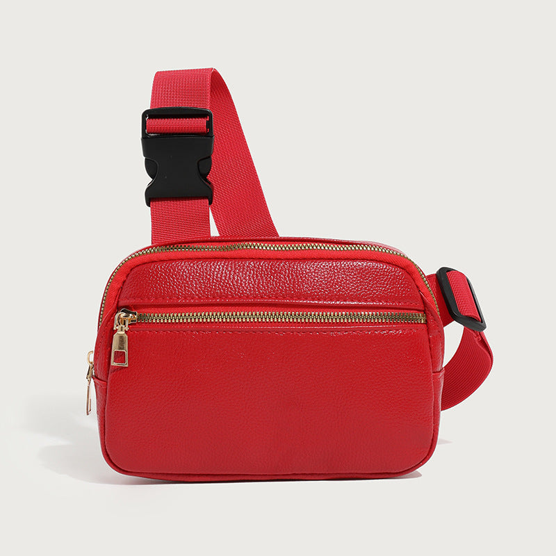 Adjustable Fashionable Solid-color Everyday Waist Bag