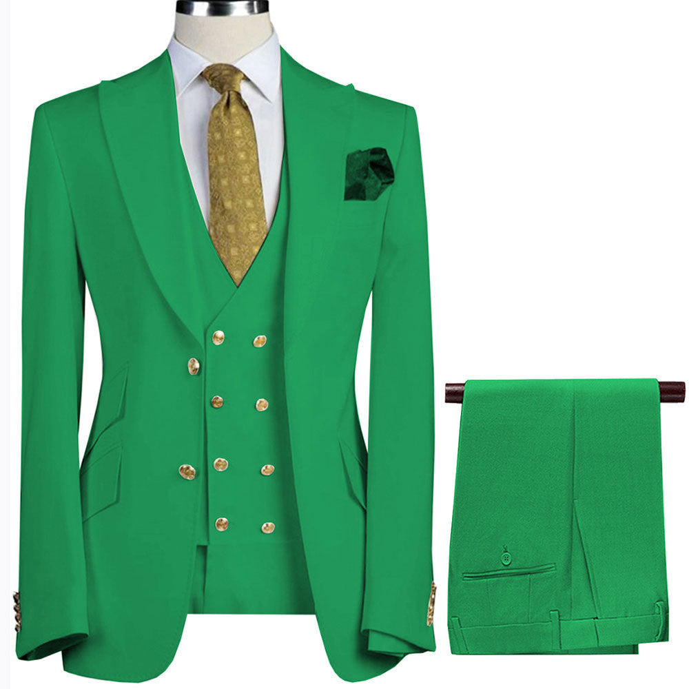 Casual And Versatile Mens Suit Vest Three-Piece Set