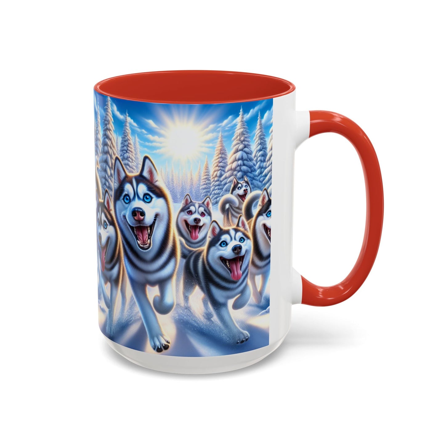 Keramiktasse mit Hunderassen-Motiv – 11 oz & 15 oz