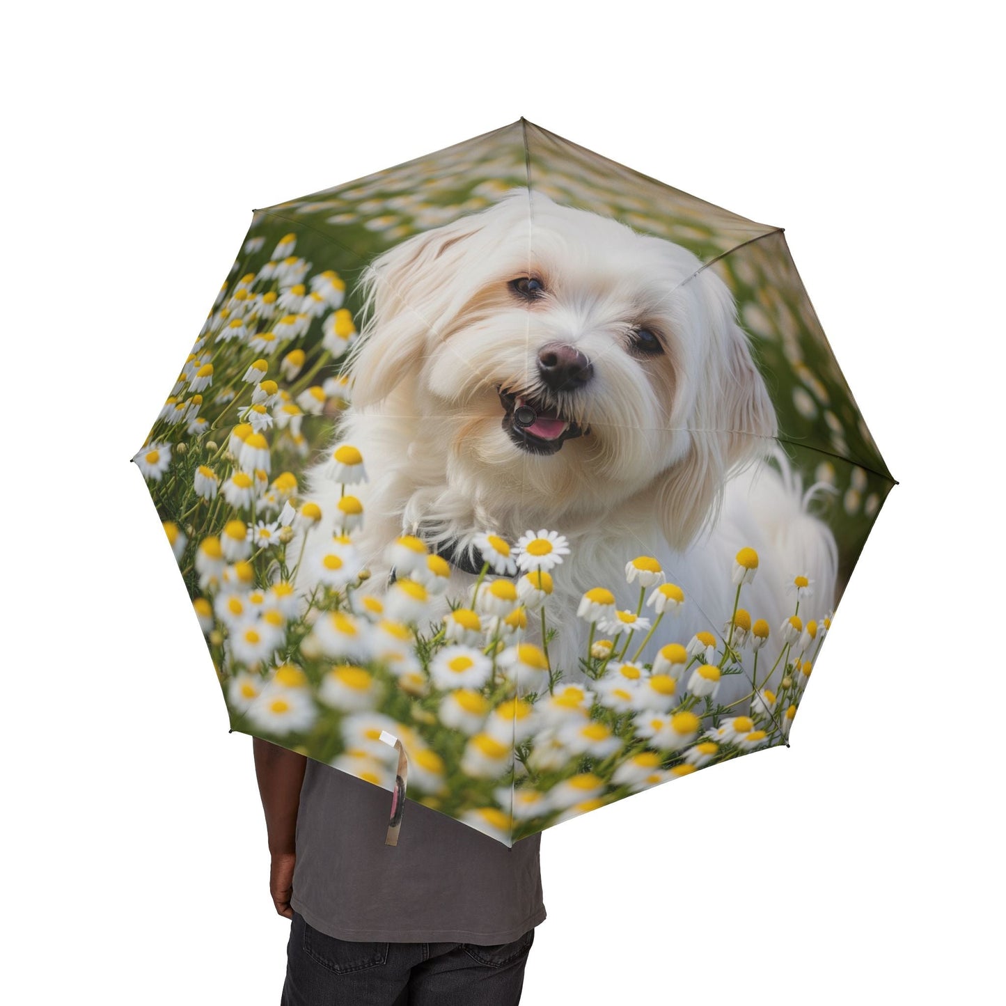 Parapluie semi-automatique 48" – Grand parapluie de voyage coupe-vent