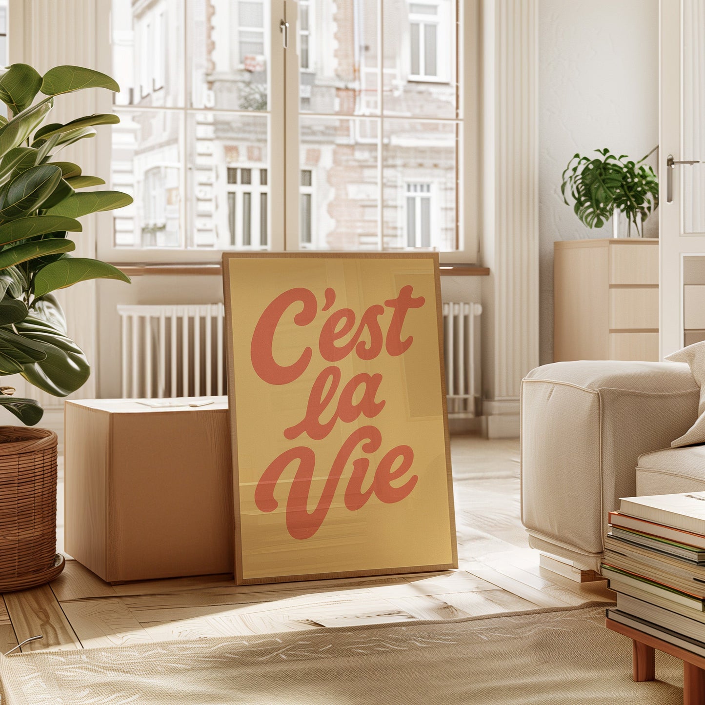 C’est La Vie Décor Mural Rétro