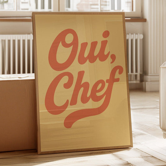 Oui Chef Küchen-Wandkunst