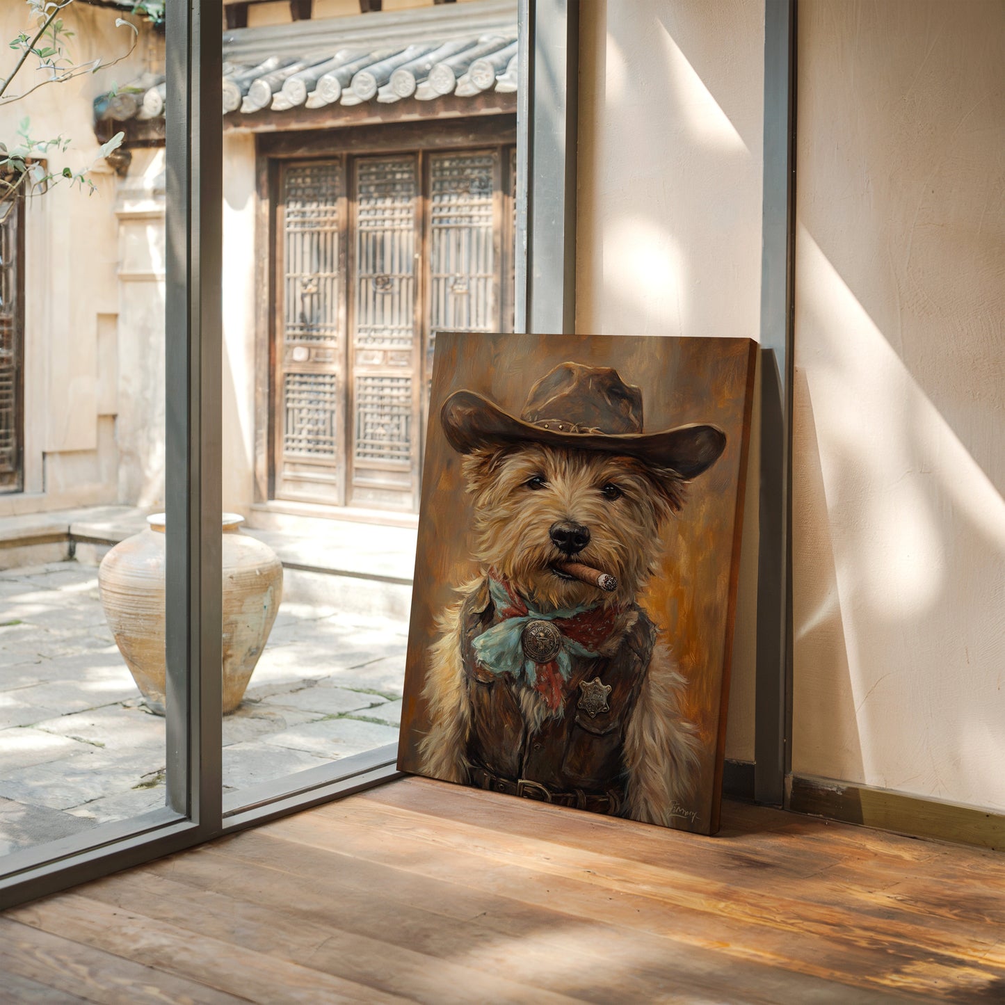 Wheaten Terrier Wild-West-Deputy