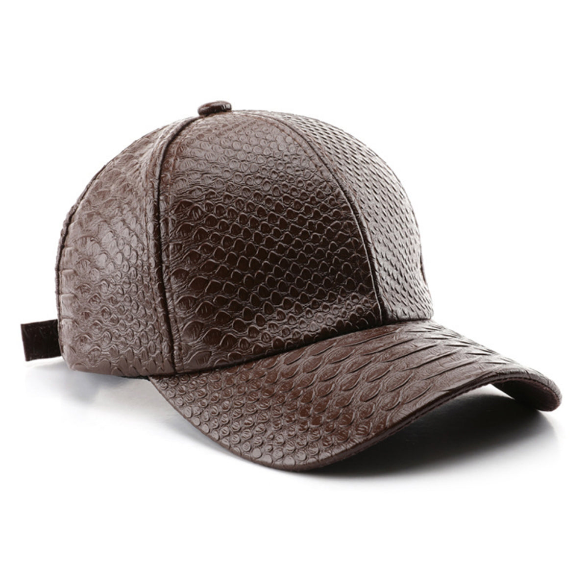Monochromatic Light Board PU Leather Adjustable Trend Casual Baseball Cap Suitable For Outdoor Sports And Travel