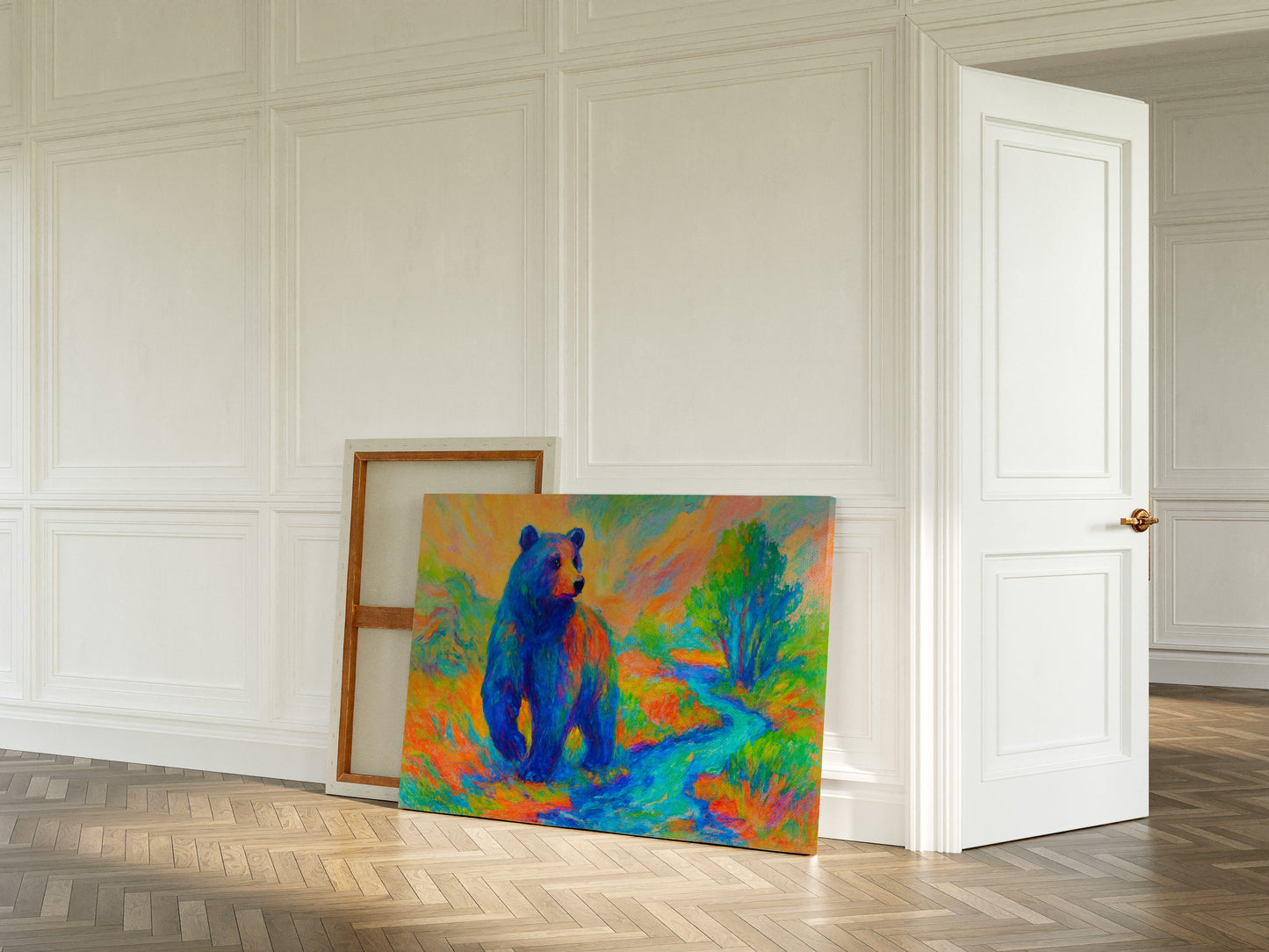 Chromatic Bear by the Riverbend