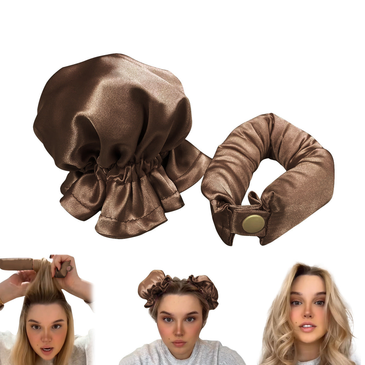 Heatless Cloth-Covered Curling Rod