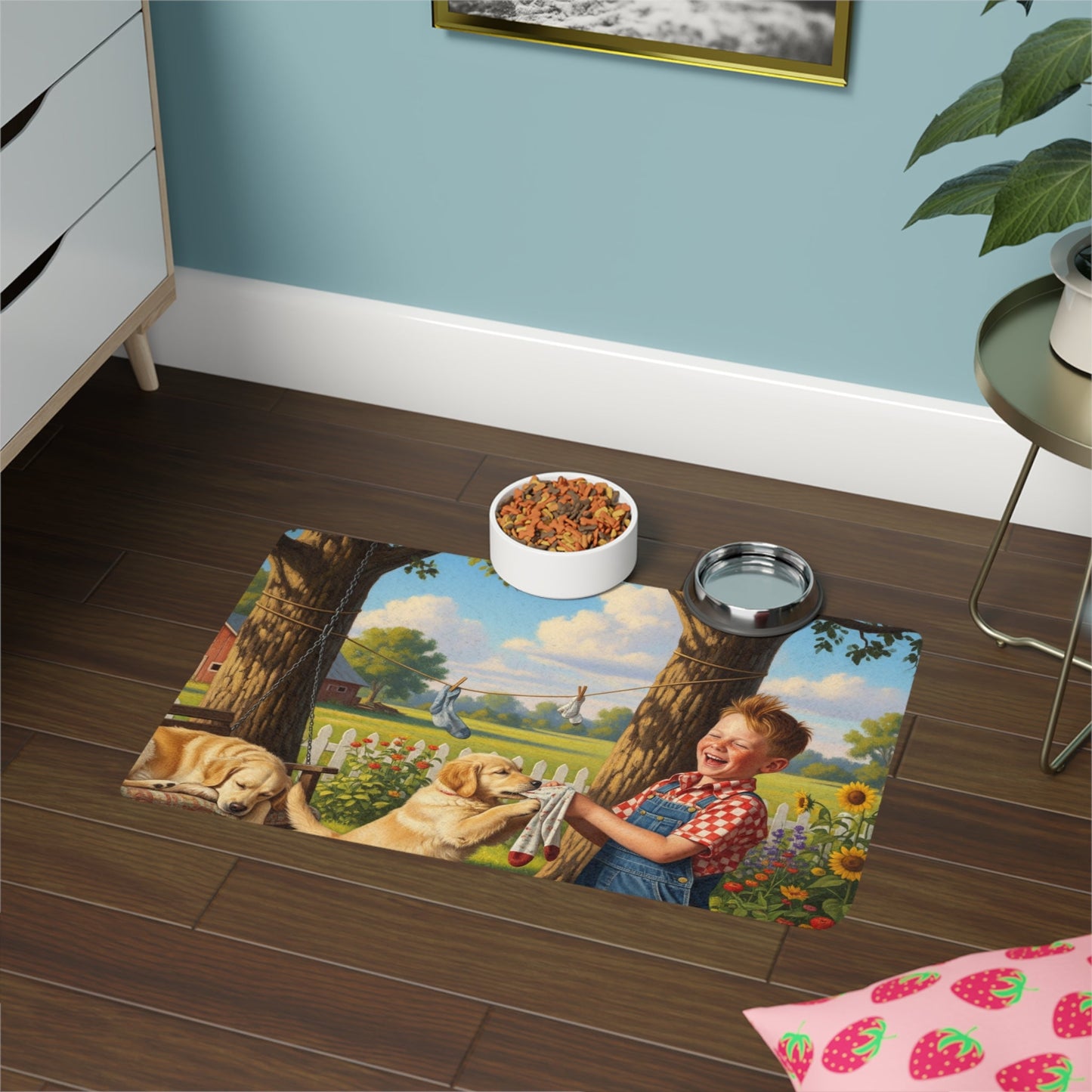 Non-Slip Pet Food Mat – Waterproof Feeding Mat for Dogs