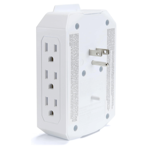 Emerson 6-Outlet + USB Wall Charger with Surge Protection and LED