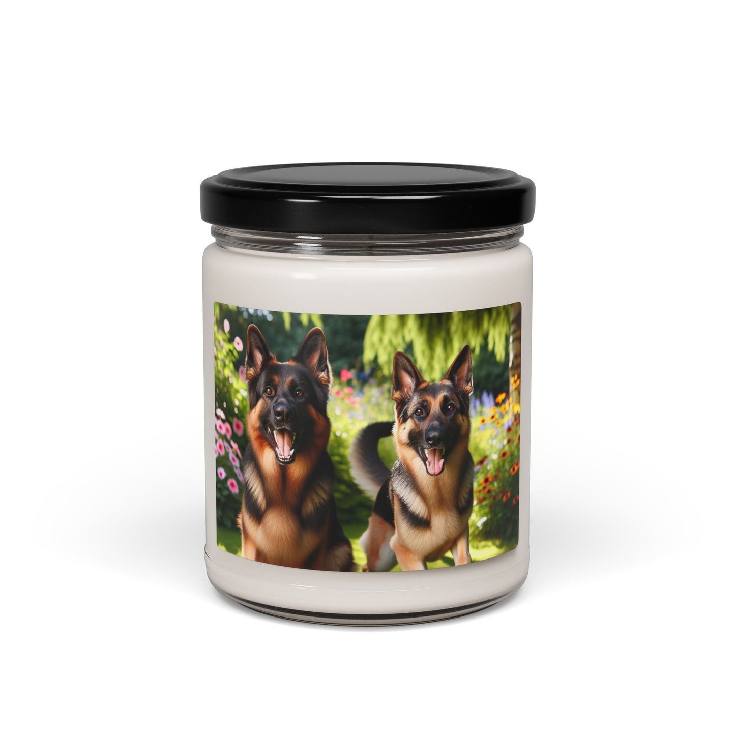 Bougie parfumée en cire de soja avec pot en verre