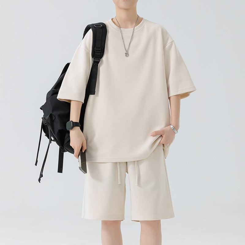 Men's Round Neck Quick-drying Breathable Loose Leisure Suit
