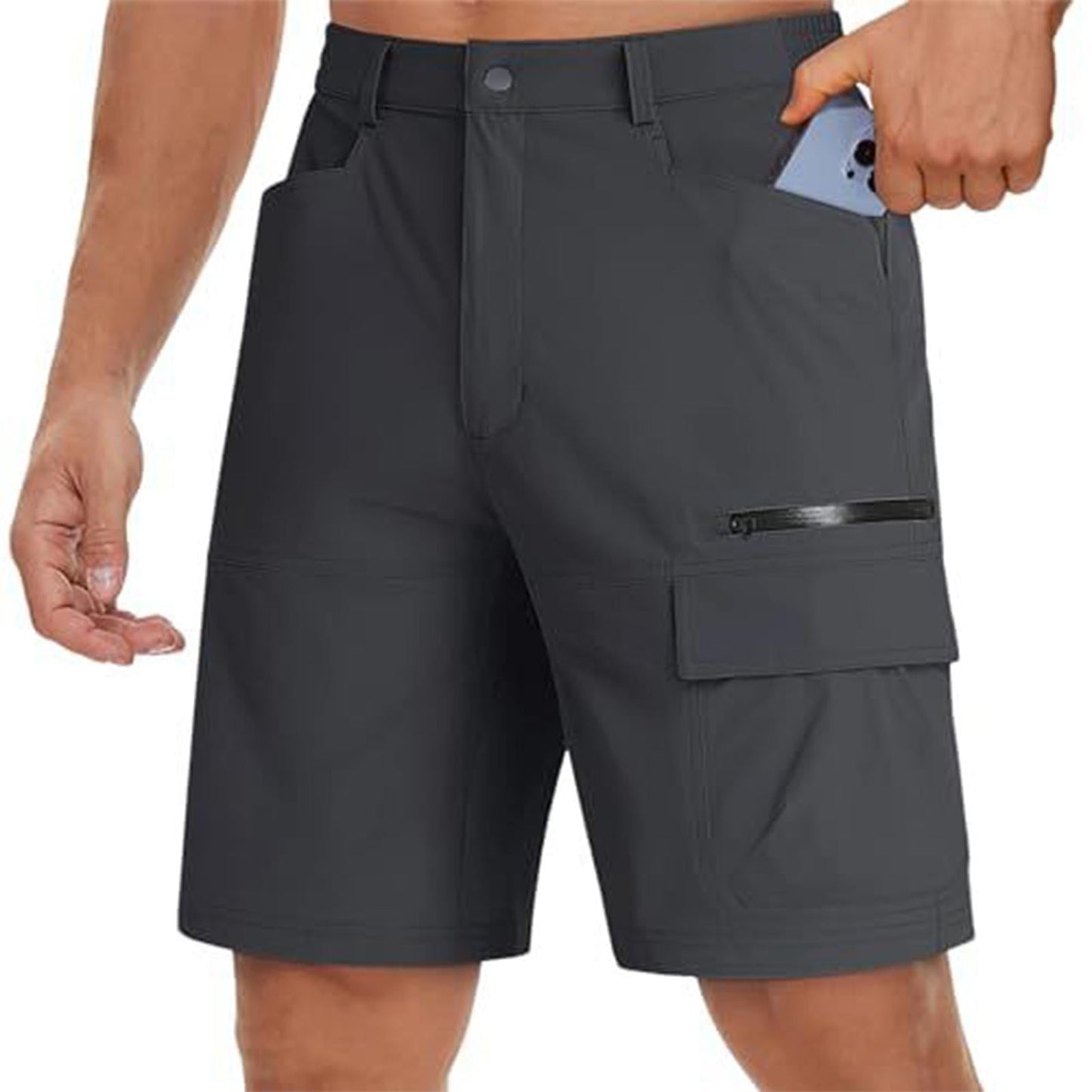 Men's Summer Work Shorts With Multiple Pockets, Outdoor Travel Pants, Wholesale In Stock